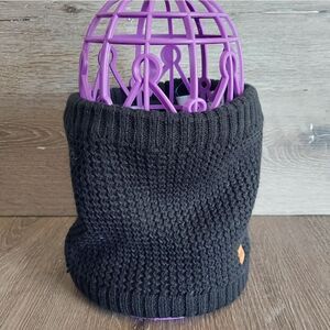 Timberland Black Knit Fleece Lined Neck Gaiter